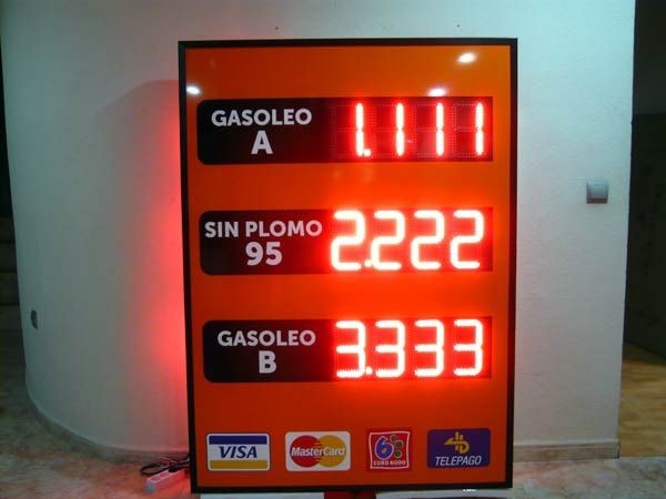 Cartel de precios de combustibles